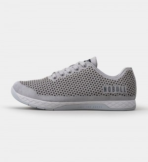 Women NOBULL Suede Training Shoes Light Grey | GPMLJ-9523