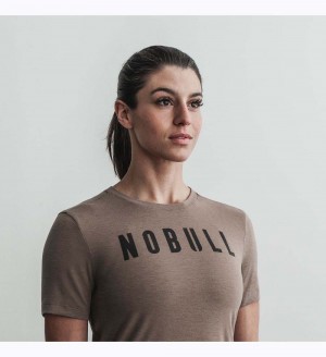 Women NOBULL T-Shirt Mint | GZKHJ-8236