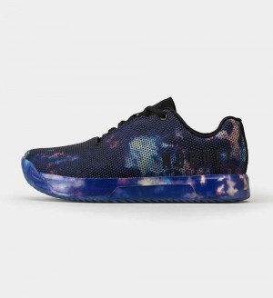 Women NOBULL Tie-Dye IMPACT Training Shoes Black Blue | ONKXB-8079