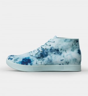 Women NOBULL Tie-Dye Mid Canvas Training Shoes Mint Tie-Dye | ORAIK-4287