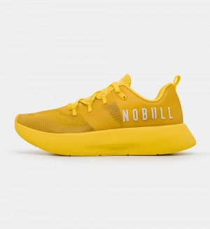 Women NOBULL Translucent JOURNEY Running Shoes Vivid Yellow | NPQWT-2531