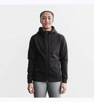 Women NOBULL Zip-Up Jacket Black | QEGVB-5607