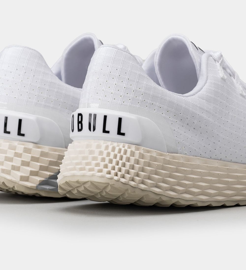 Men NOBULL ALLDAY Running Shoes White Ivory | QYOID-8267