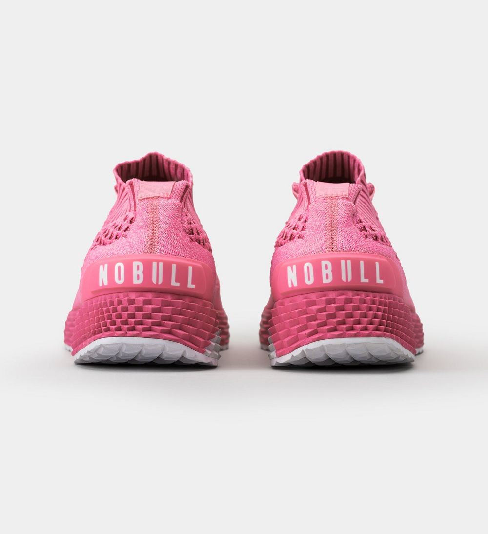 Men NOBULL ASPIRE Running Shoes Bright Pink | HAJDB-8705