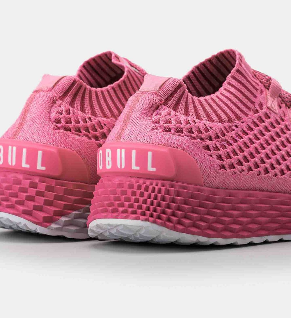 Men NOBULL ASPIRE Running Shoes Bright Pink | HAJDB-8705