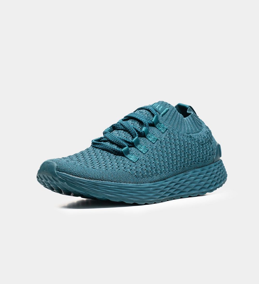 Men NOBULL ASPIRE Running Shoes Deep Teal Rainbow | OMWPG-4173