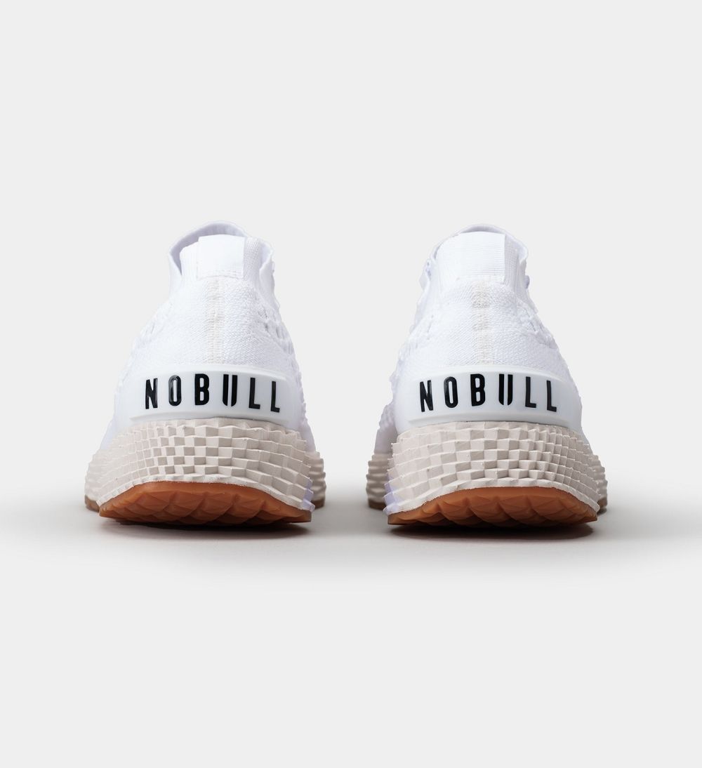 Men NOBULL ASPIRE Running Shoes White Ivory | ZLTMK-4596