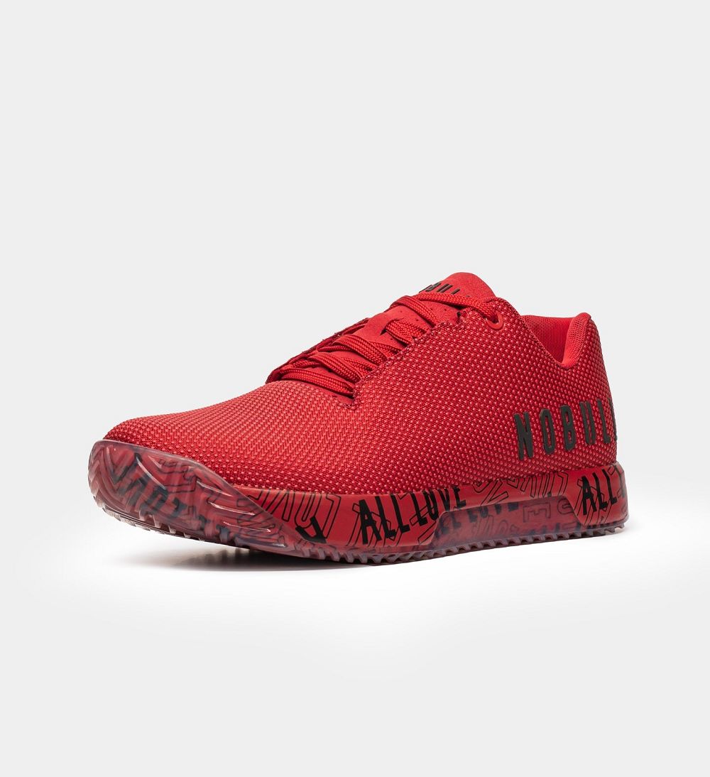 Men NOBULL All Love IMPACT Training Shoes Red | UGXPL-0189