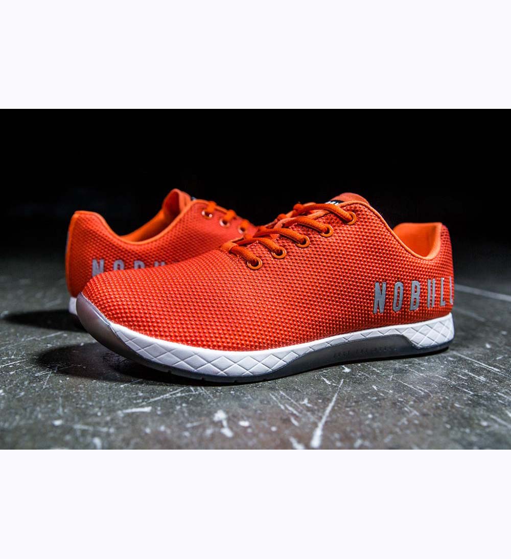 Men NOBULL BRIGHT Training Shoes BRIGHT ORANGE | VZXHB-6208