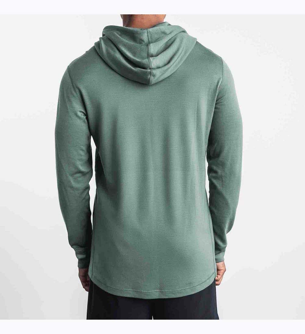 Men NOBULL Blended Merino Wool Hoodie Dark Grey | GCDSX-8497