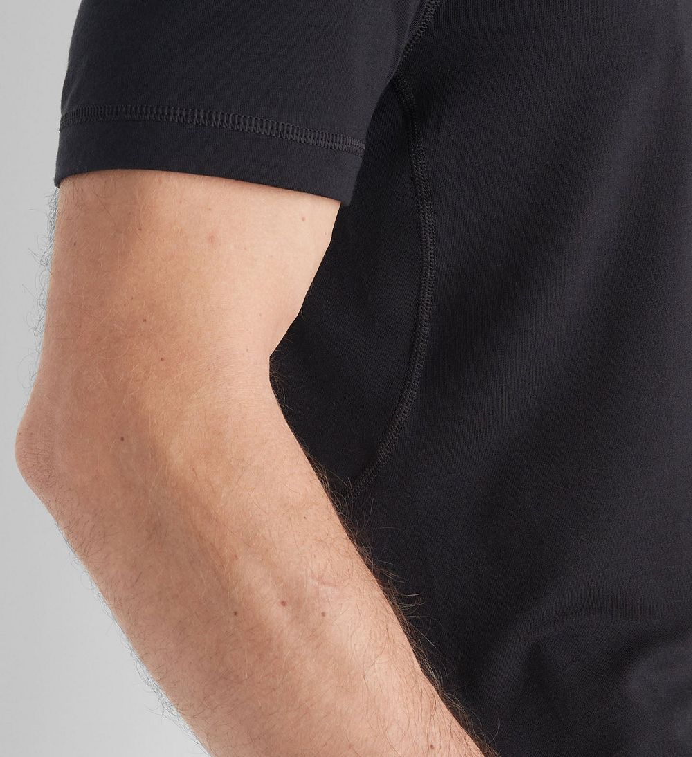 Men NOBULL Blended Merino Wool T-Shirt Black | ZLWSG-4026