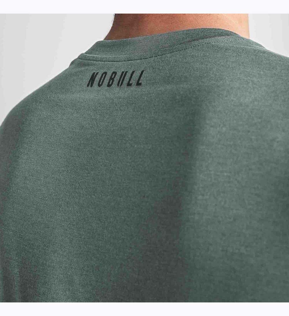 Men NOBULL Blended Merino Wool T-Shirt Dark Grey | EJWYA-3742