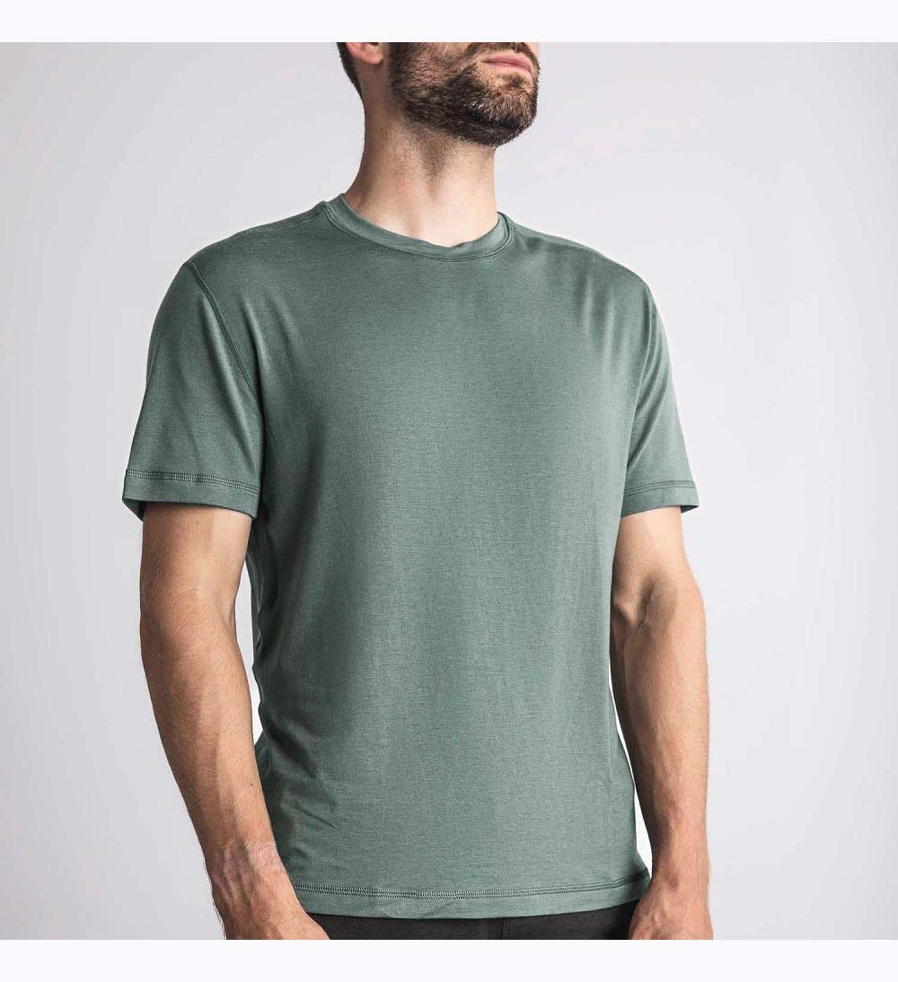 Men NOBULL Blended Merino Wool T-Shirt Dark Grey | EJWYA-3742