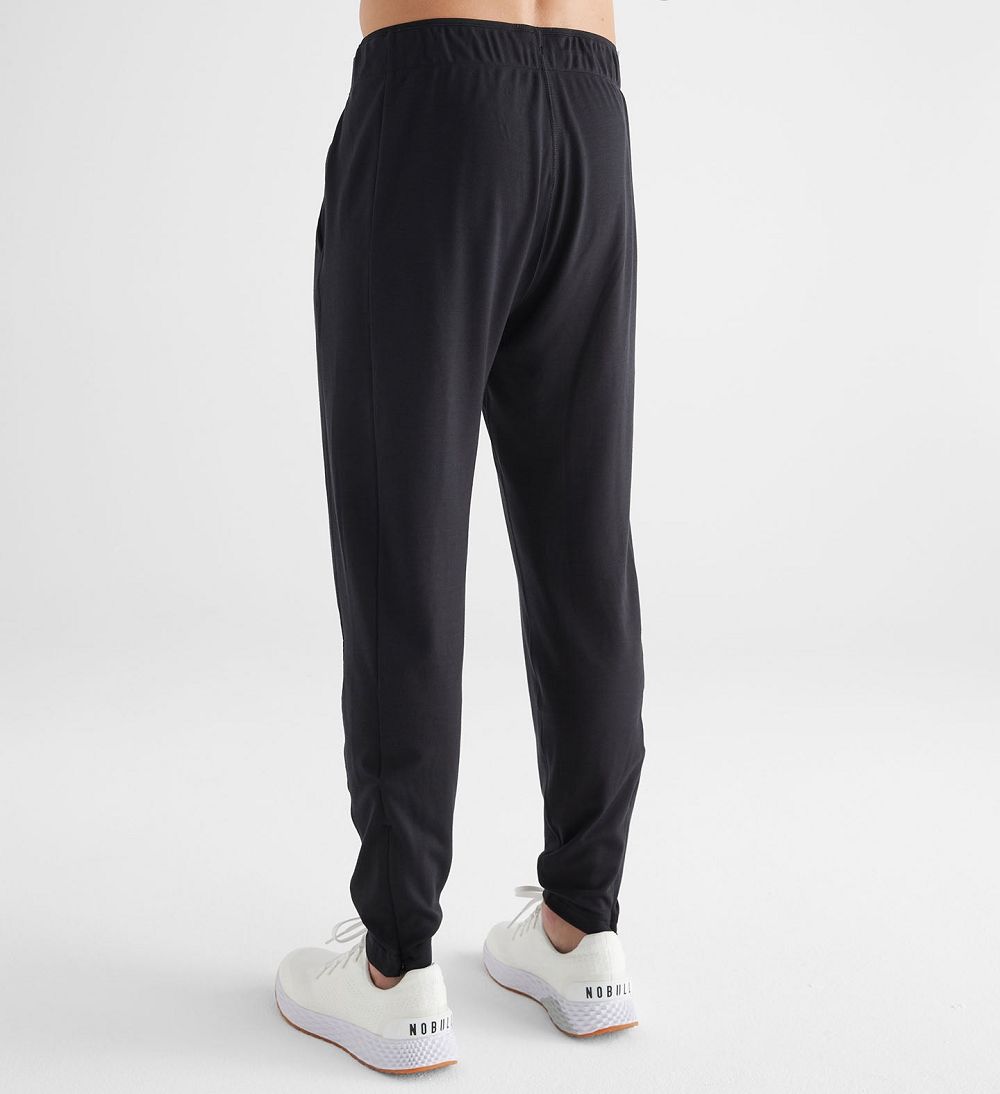 Men NOBULL Blended Merino Wool Track Pants Black | BGYFI-2476