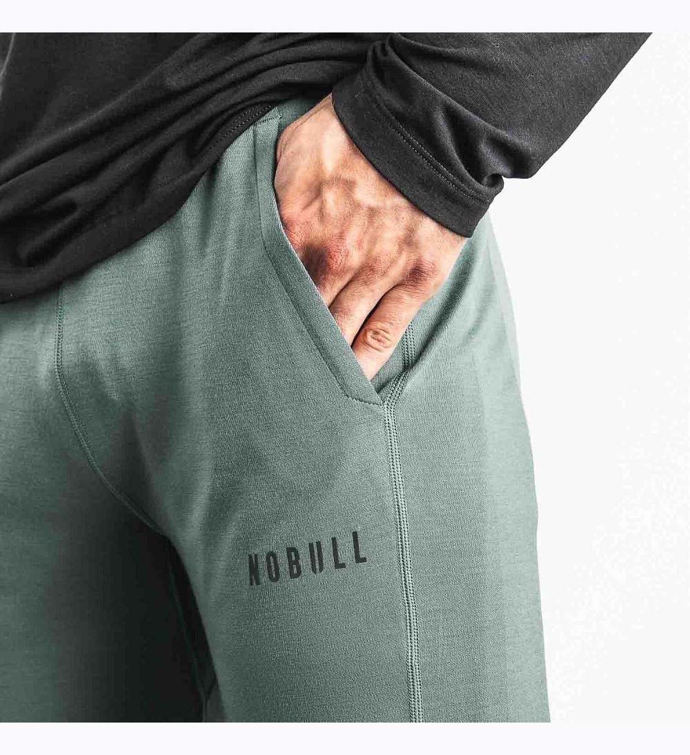 Men NOBULL Blended Merino Wool Track Pants Dark Grey | VHICN-4506