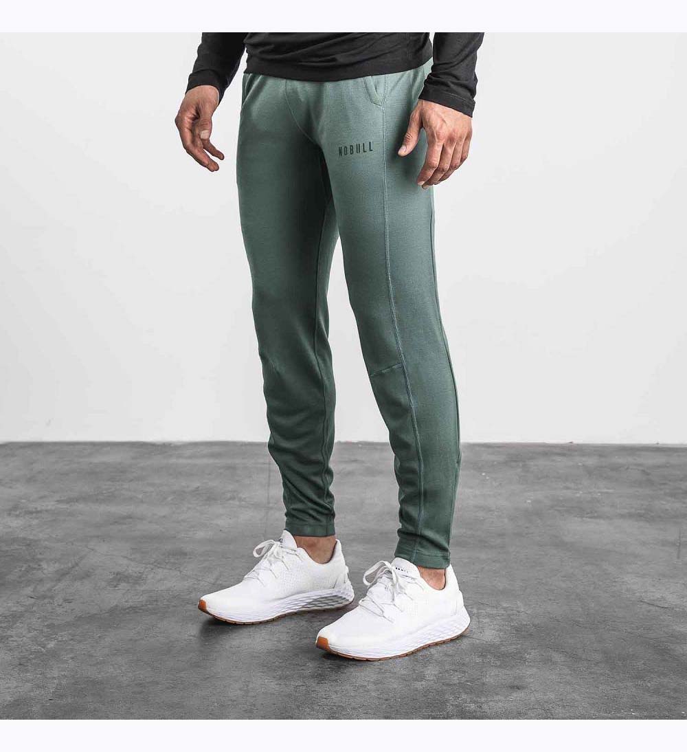 Men NOBULL Blended Merino Wool Track Pants Dark Grey | VHICN-4506