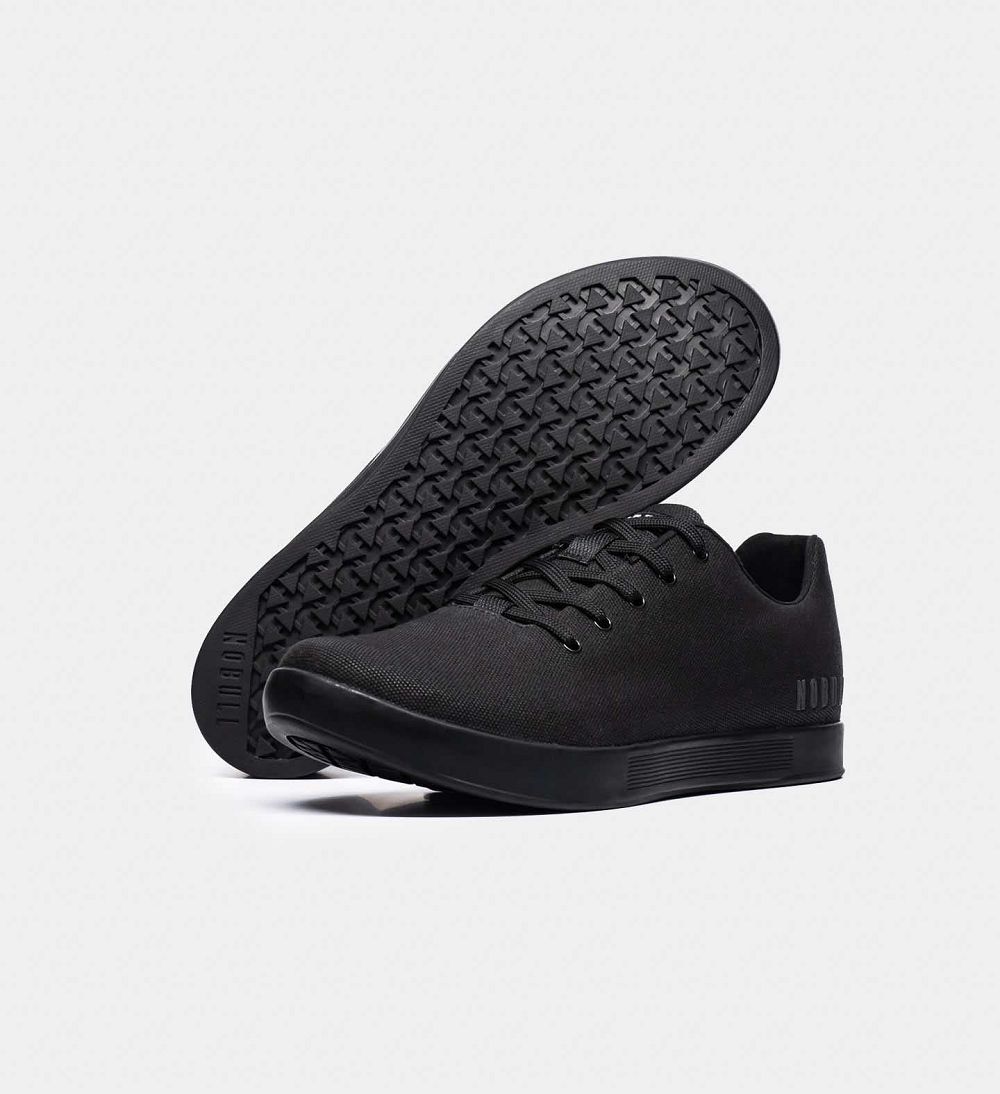 Men NOBULL Canvas Training Shoes Black | IRMFO-9802