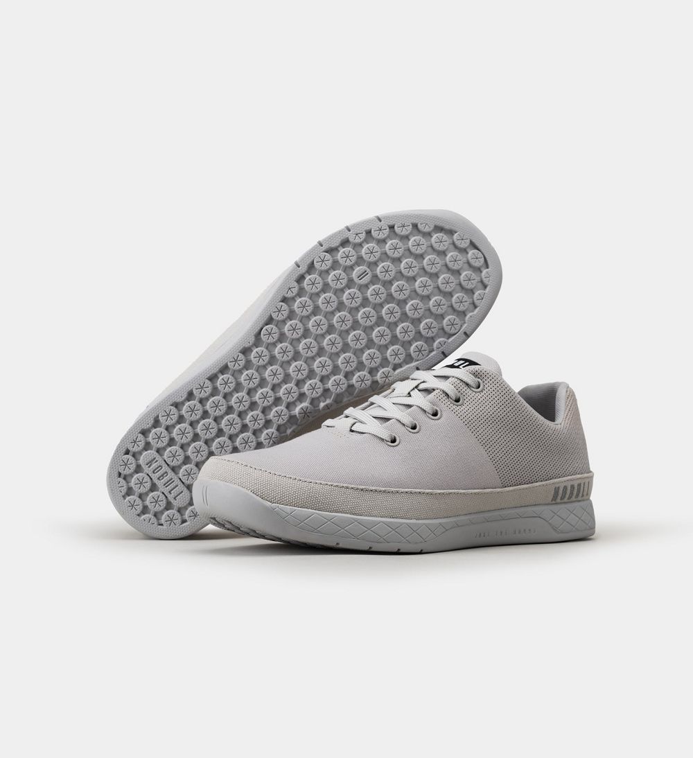 Men NOBULL Canvas Training Shoes Grey | TRXLN-5609