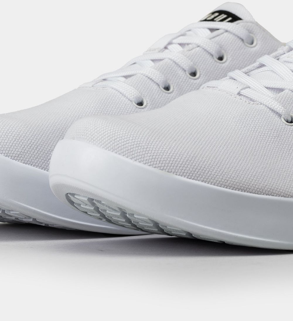 Men NOBULL Canvas Training Shoes White | BXAHE-7182