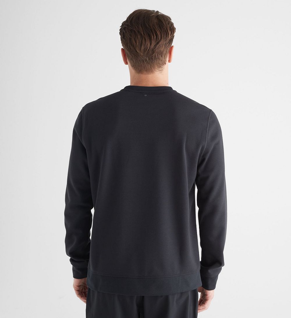 Men NOBULL Crew Sweatshirt Black | CFGPL-7812