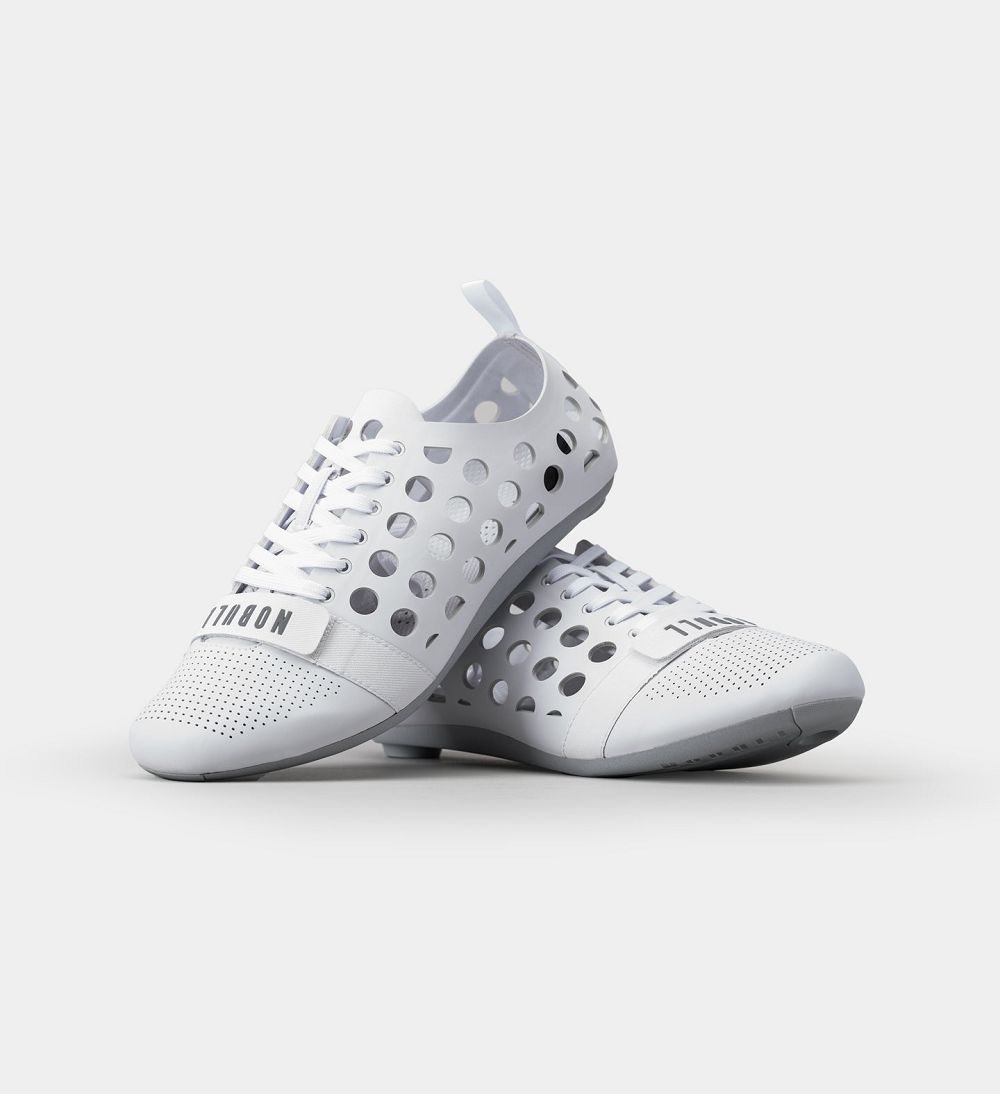 Men NOBULL Cycling Shoes White | OJWAX-9824