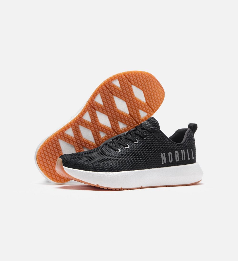 Men NOBULL DRIVE Mesh Training Shoes Black | MGXJP-2819