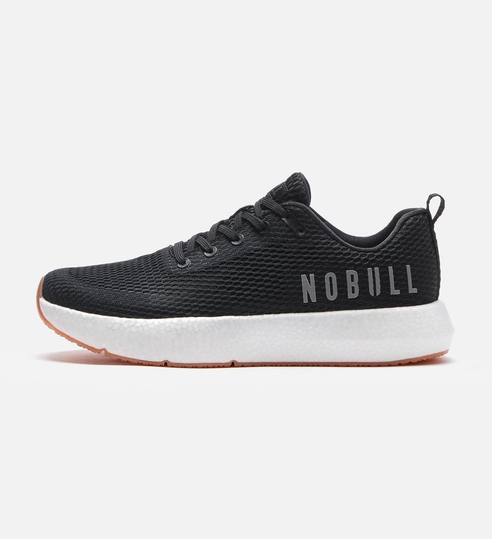 Men NOBULL DRIVE Mesh Training Shoes Black | MGXJP-2819