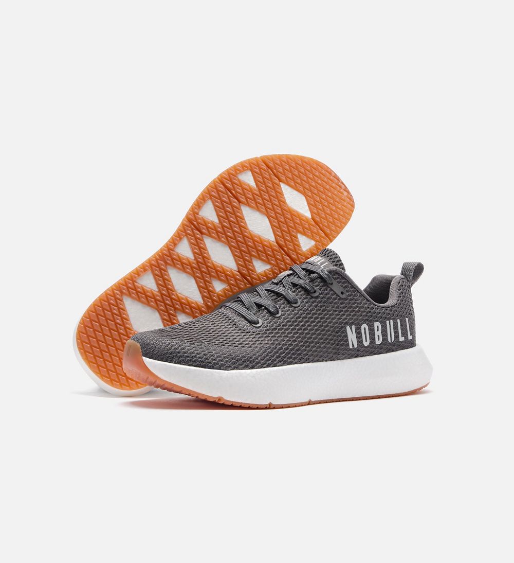 Men NOBULL DRIVE Mesh Training Shoes Dark Grey | YDWZN-1957