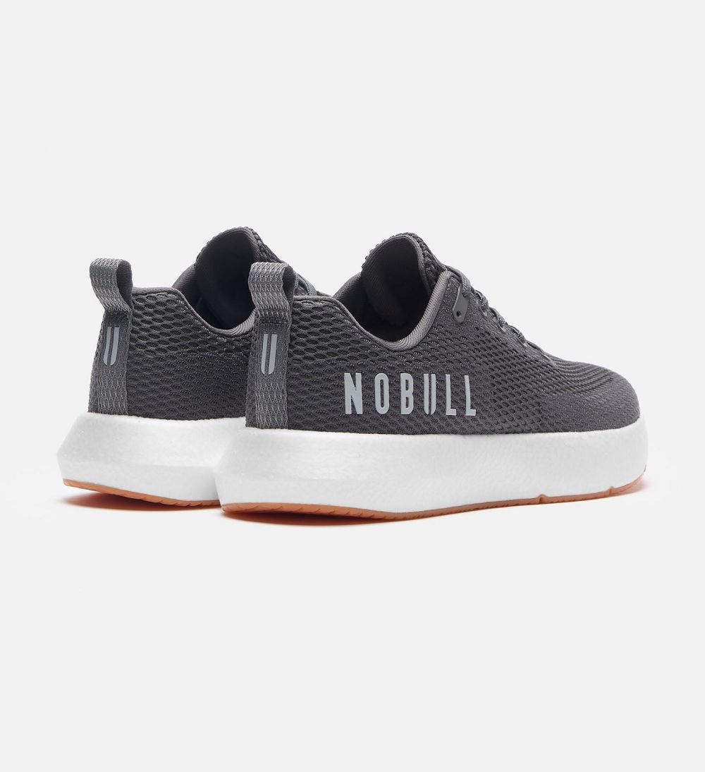 Men NOBULL DRIVE Mesh Training Shoes Dark Grey | YDWZN-1957