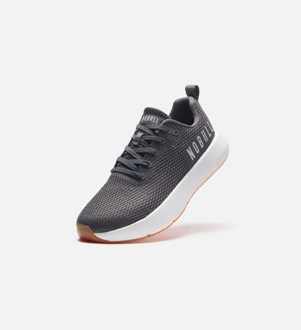 Men NOBULL DRIVE Mesh Training Shoes Dark Grey | YDWZN-1957