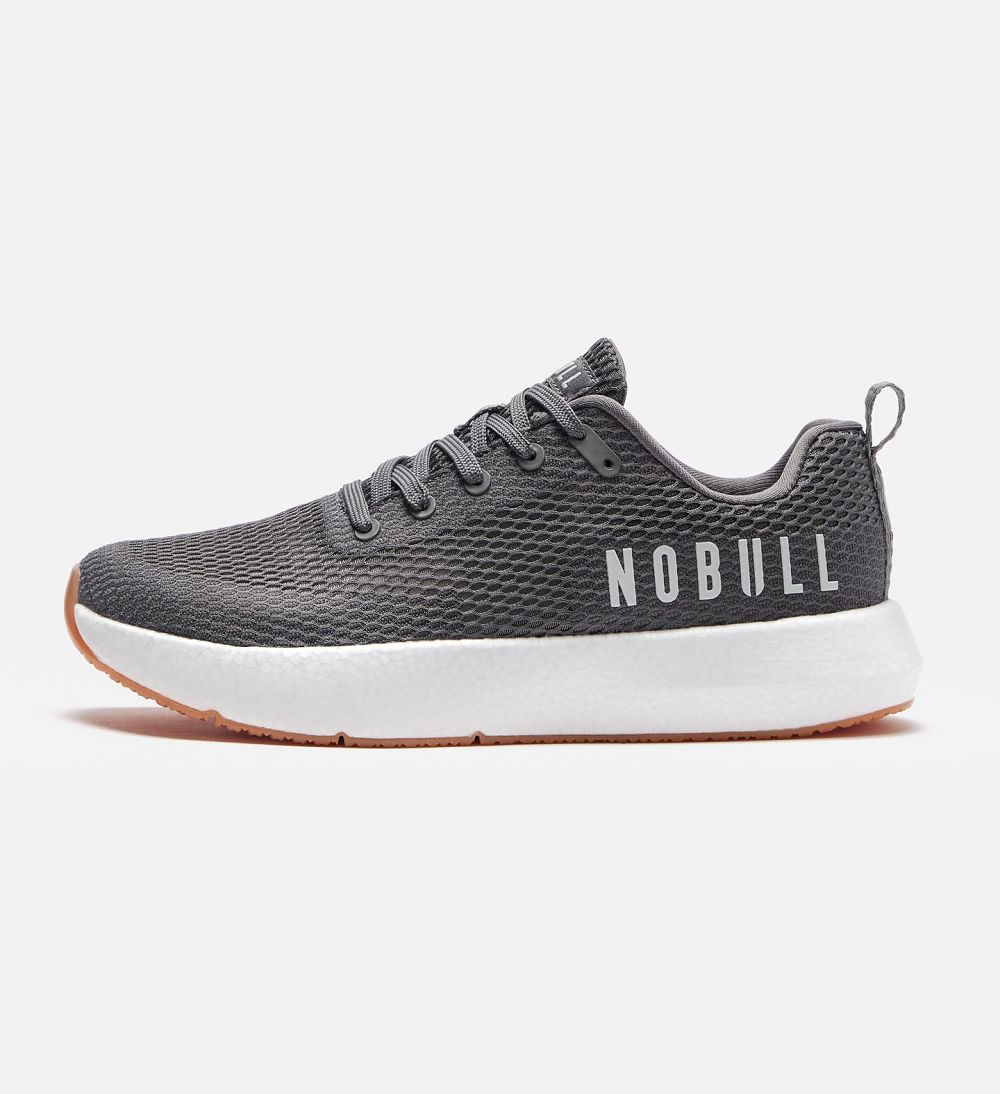 Men NOBULL DRIVE Mesh Training Shoes Dark Grey | YDWZN-1957