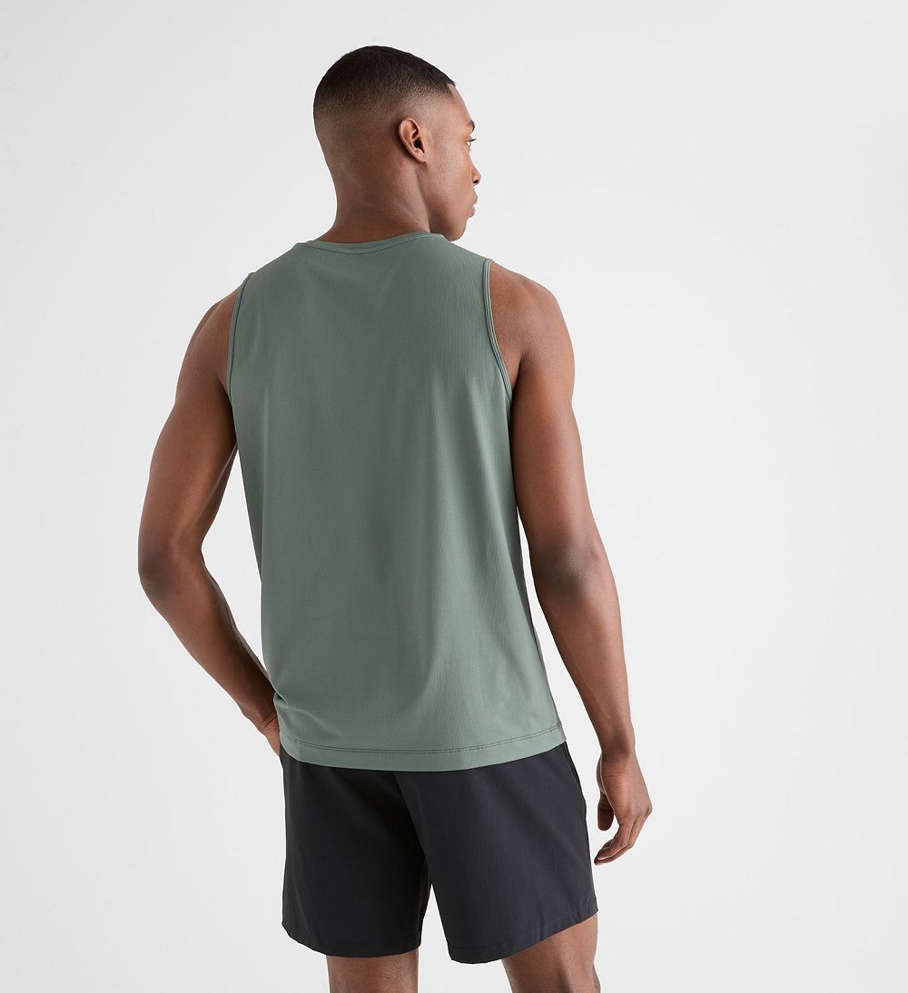 Men NOBULL Deltapeak® Micro Textured Tanks Dark Grey | MKFGD-8175