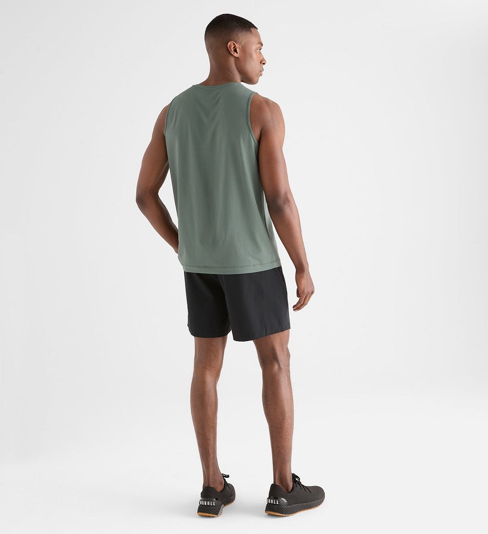 Men NOBULL Deltapeak® Micro Textured Tanks Dark Grey | MKFGD-8175