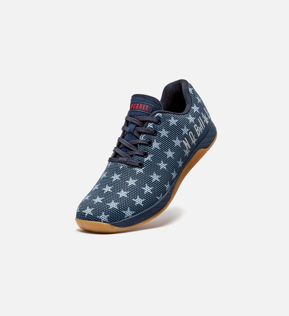 Men NOBULL Flag OUTWORK Training Shoes Navy | NHWFA-5287