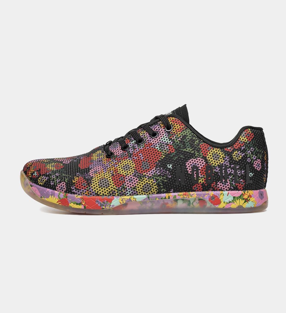 Men NOBULL Floral OUTWORK Training Shoes Black Multi | ZFYCJ-4901