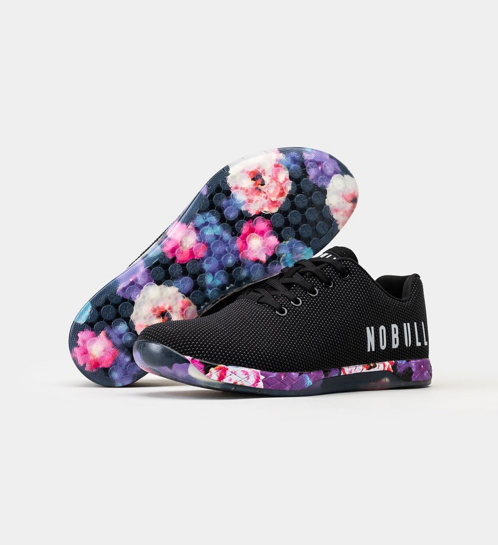 Men NOBULL Floral OUTWORK Training Shoes BLACK SPACE FLORAL | TZAYR-3560