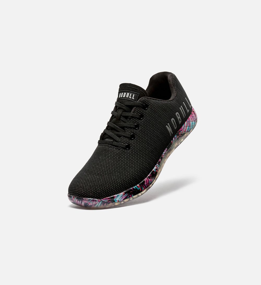 Men NOBULL Floral OUTWORK Training Shoes Black | YPOIQ-9415