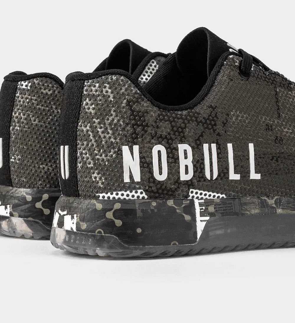 Men NOBULL Glitch IMPACT Training Shoes Green White | YUADP-8536