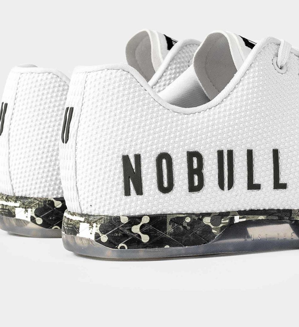 Men NOBULL Glitch OUTWORK Training Shoes White Glitch | EXPJB-7680