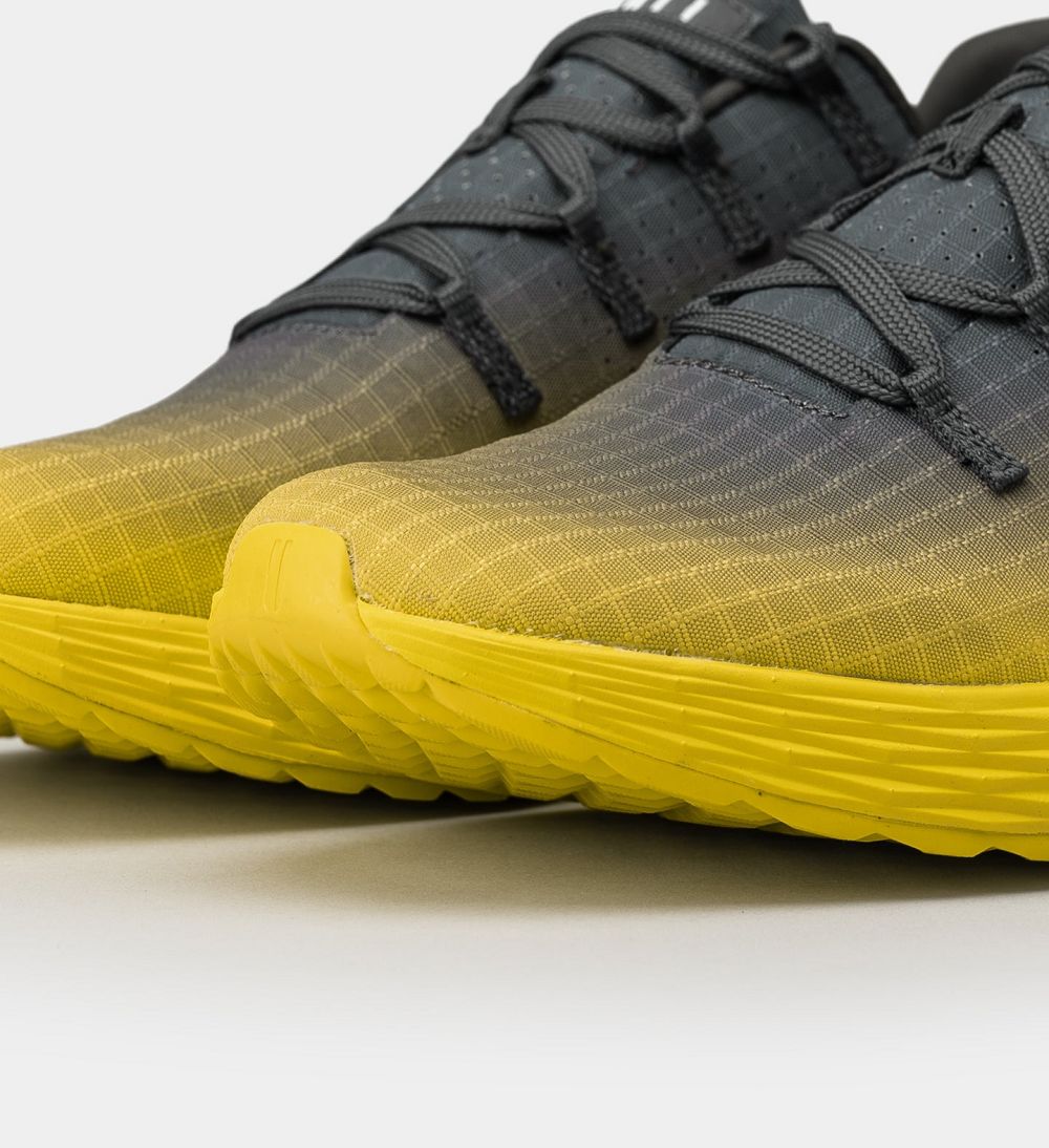 Men NOBULL Gradient ALLDAY Running Shoes Dark Grey Lemon Drop Gradient | GSKQL-7841