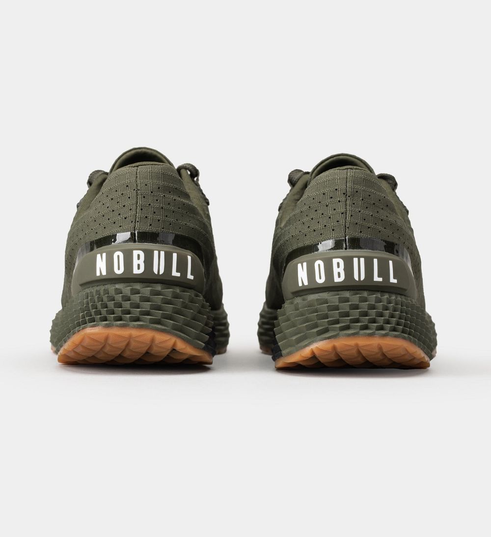 Men NOBULL Gum ALLDAY Running Shoes Green Gum | QJGFN-3705