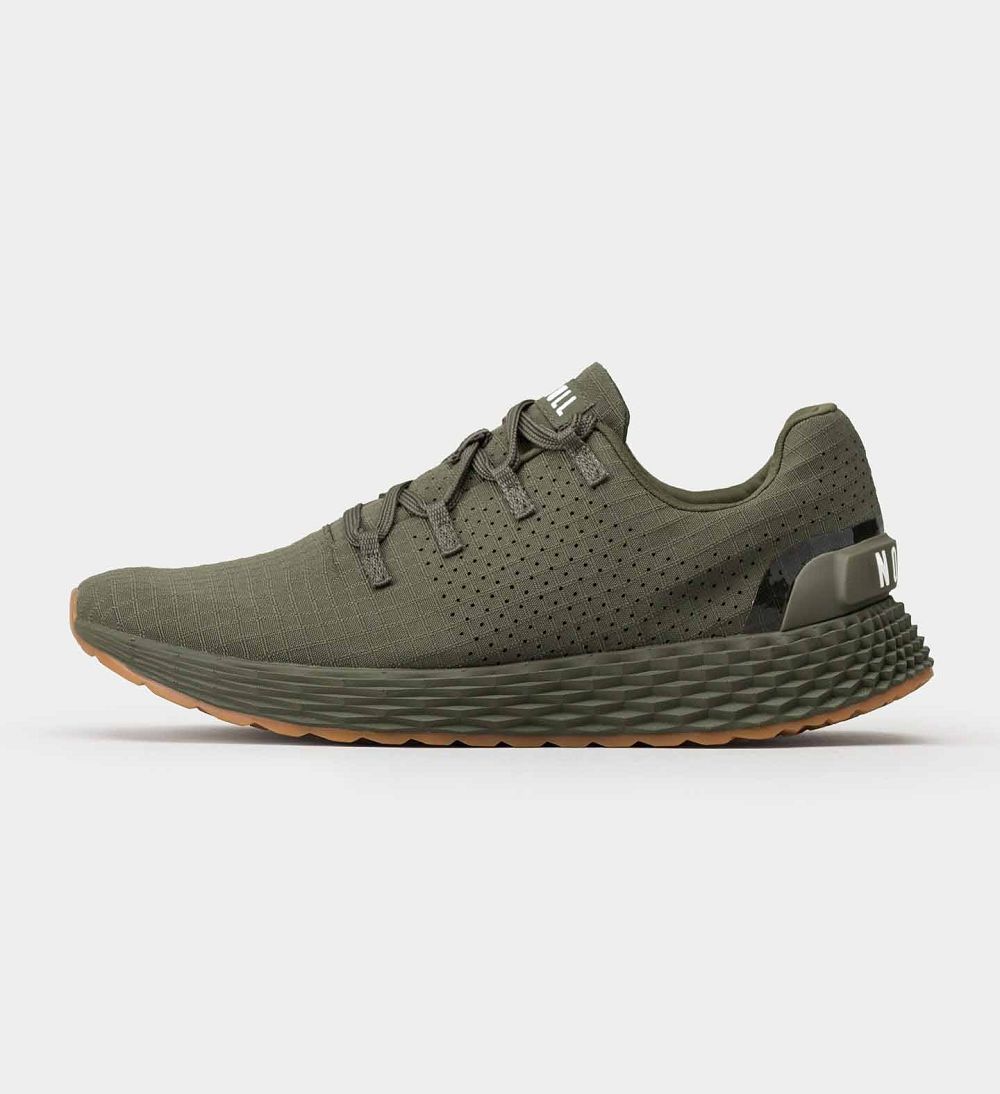 Men NOBULL Gum ALLDAY Running Shoes Green Gum | QJGFN-3705