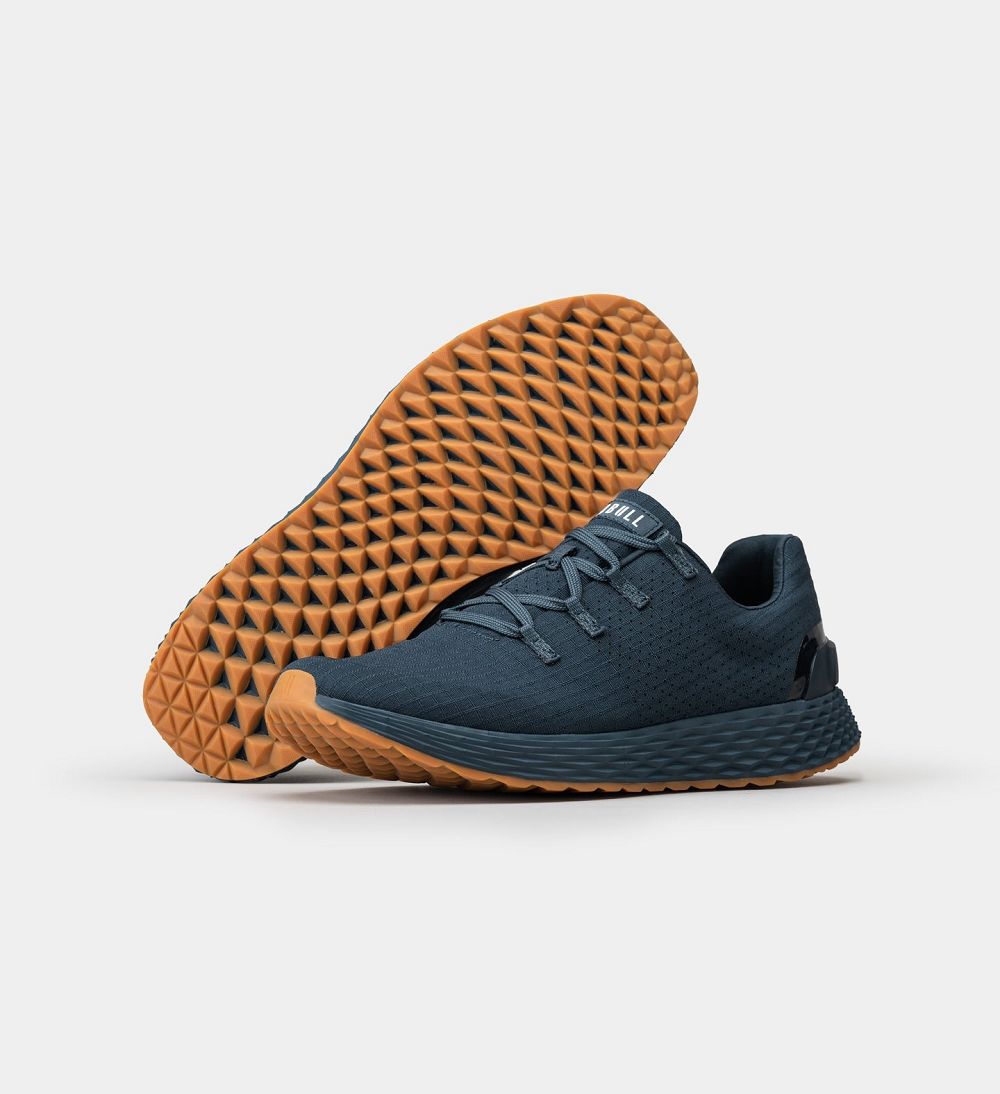 Men NOBULL Gum ALLDAY Running Shoes Navy Gum | RMJVL-6210