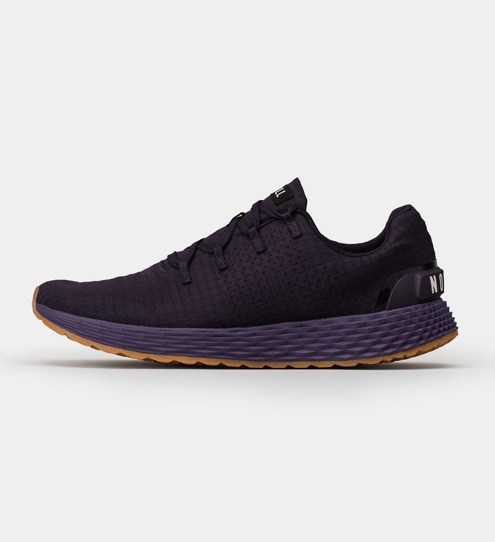 Men NOBULL Gum ALLDAY Running Shoes Plum | VHUPX-6437