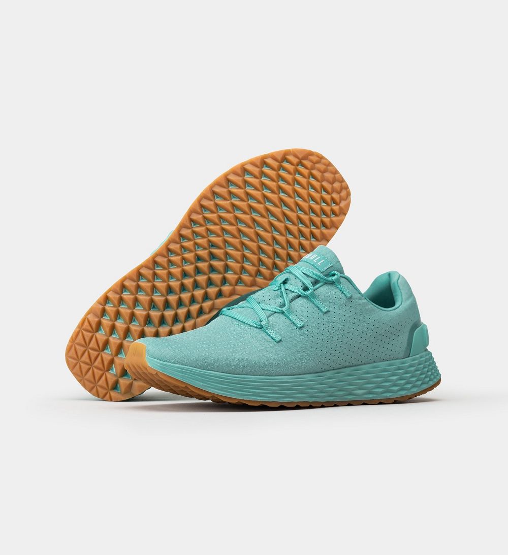 Men NOBULL Gum ALLDAY Running Shoes Turquoise | RKXYE-1658