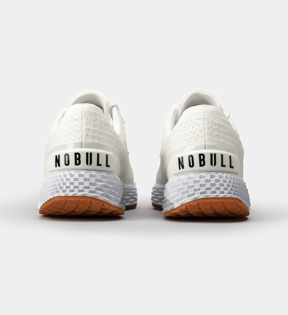 Men NOBULL Gum ALLDAY Running Shoes White | CGLTP-7152