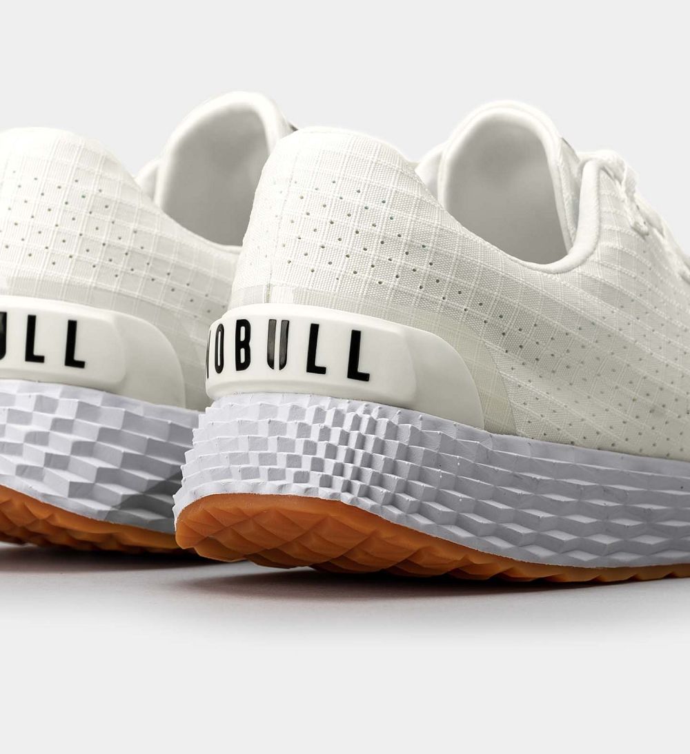 Men NOBULL Gum ALLDAY Running Shoes White | CGLTP-7152