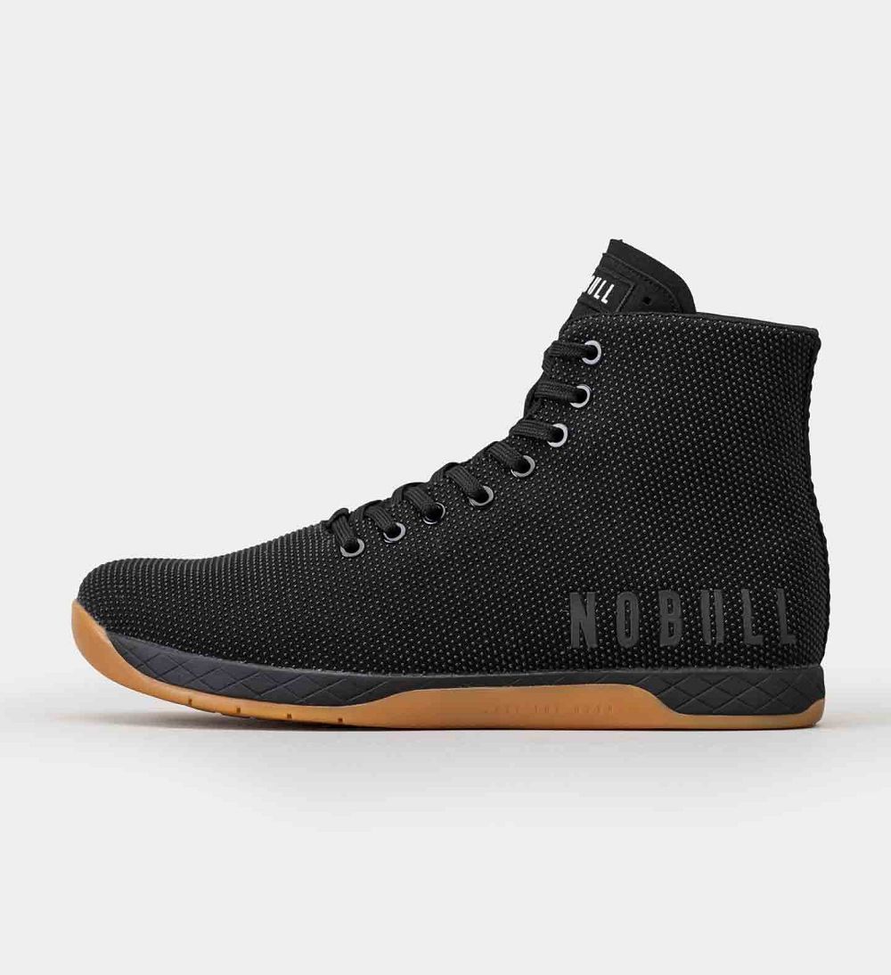 Men NOBULL Gum High-Top OUTWORK Training Shoes Black Gum | GMQCK-9471