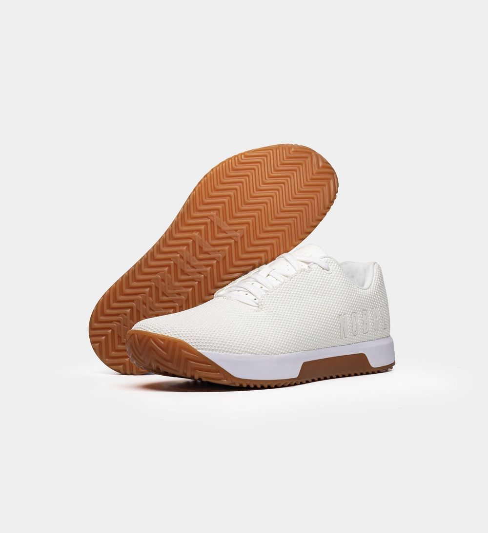 Men NOBULL Gum IMPACT Training Shoes White Gum | FMCKU-3095