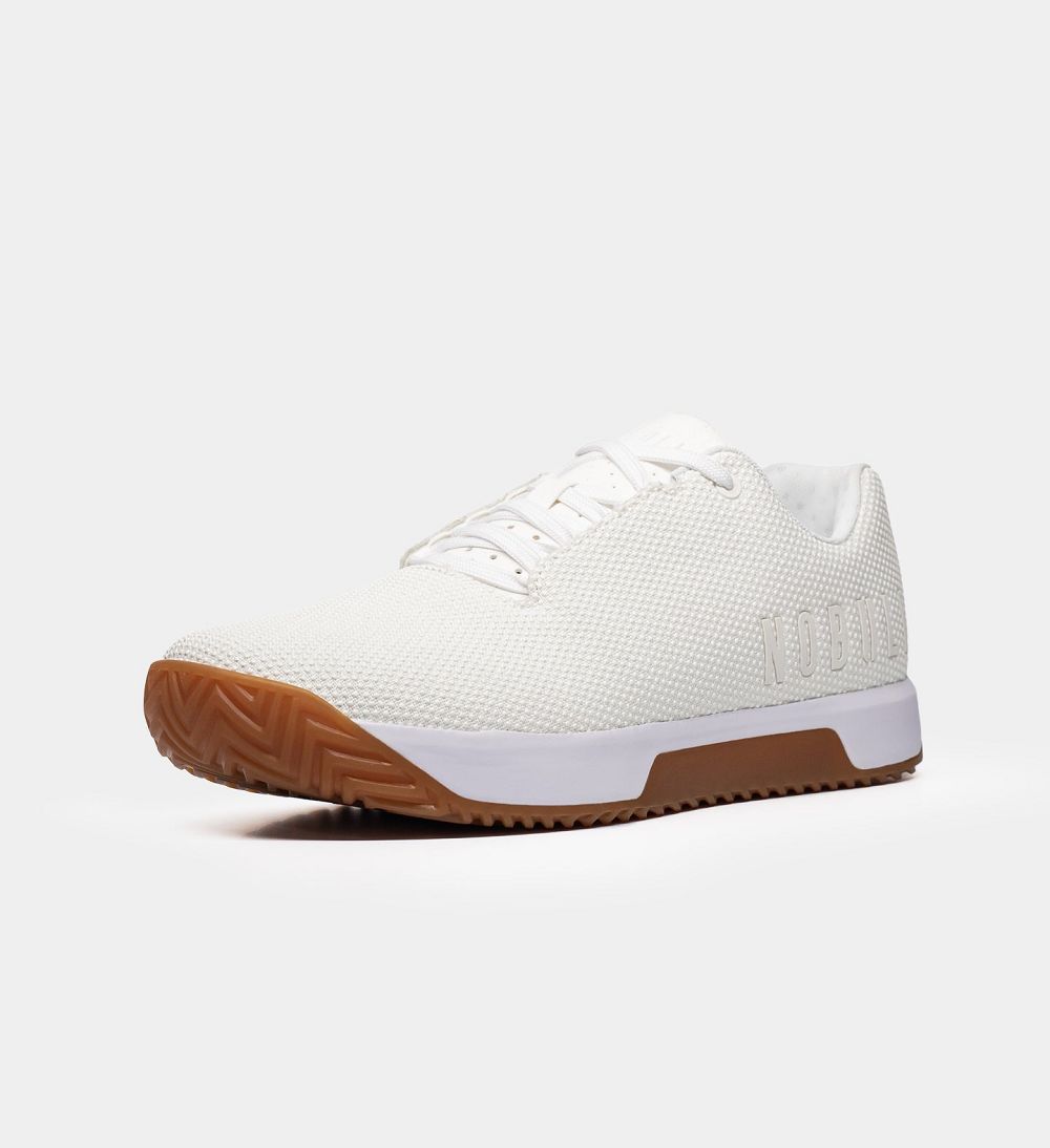 Men NOBULL Gum IMPACT Training Shoes White Gum | FMCKU-3095